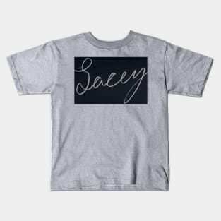 Cursive Lacey Kids T-Shirt